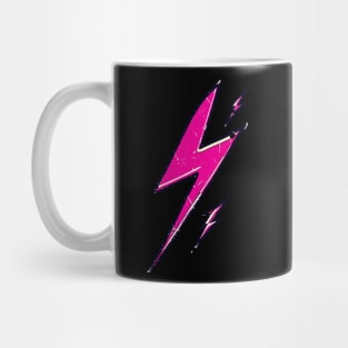 Street art vintage pink lightning bolt thunder Mug